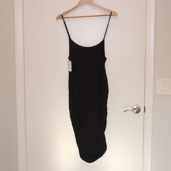 COPY - NEW BP Black Ruched Cami Sleveeless  Dress Women L - Picture 8 of 13